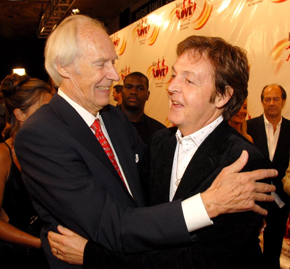  Sir George pictured with Beatles legend Sir Paul McCartney