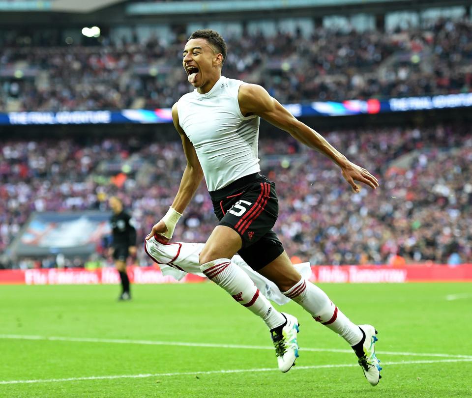  Jesse Lingard scored the United winner against Crystal Palace in 2016