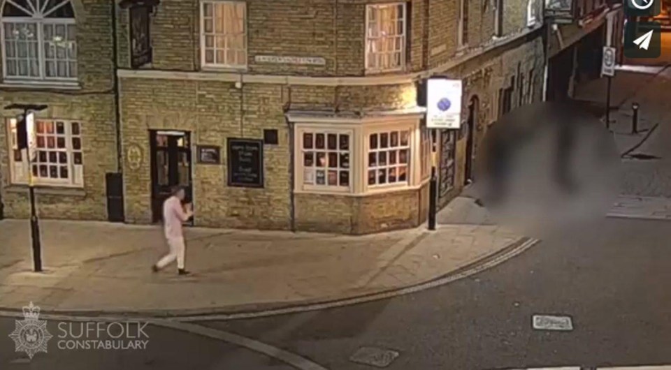 Cops released CCTV footage of the last known journey Corrie made through the Suffolk town