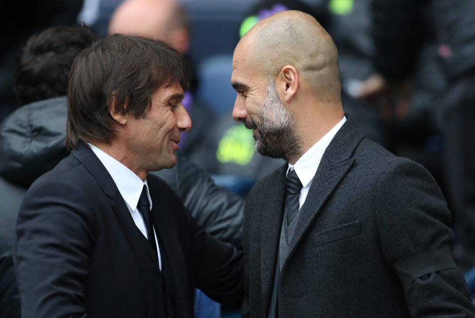  Guardiola and Conte will go head-to-head at the Etihad Stadium on Sunday