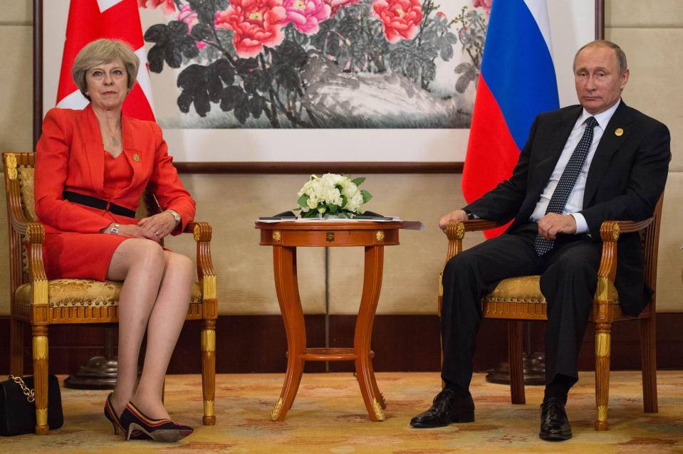  The move is a big boost for the PM in her tough stance against Vladimir Putin