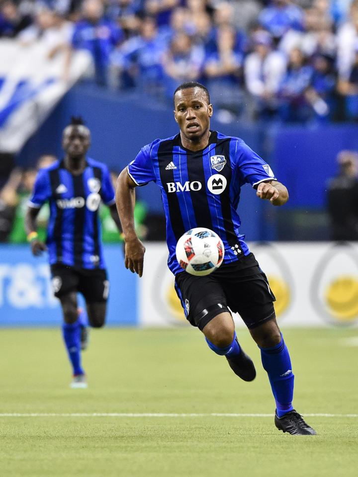  Didier Drogba in action for Montreal Impact, who he played for after Chelsea