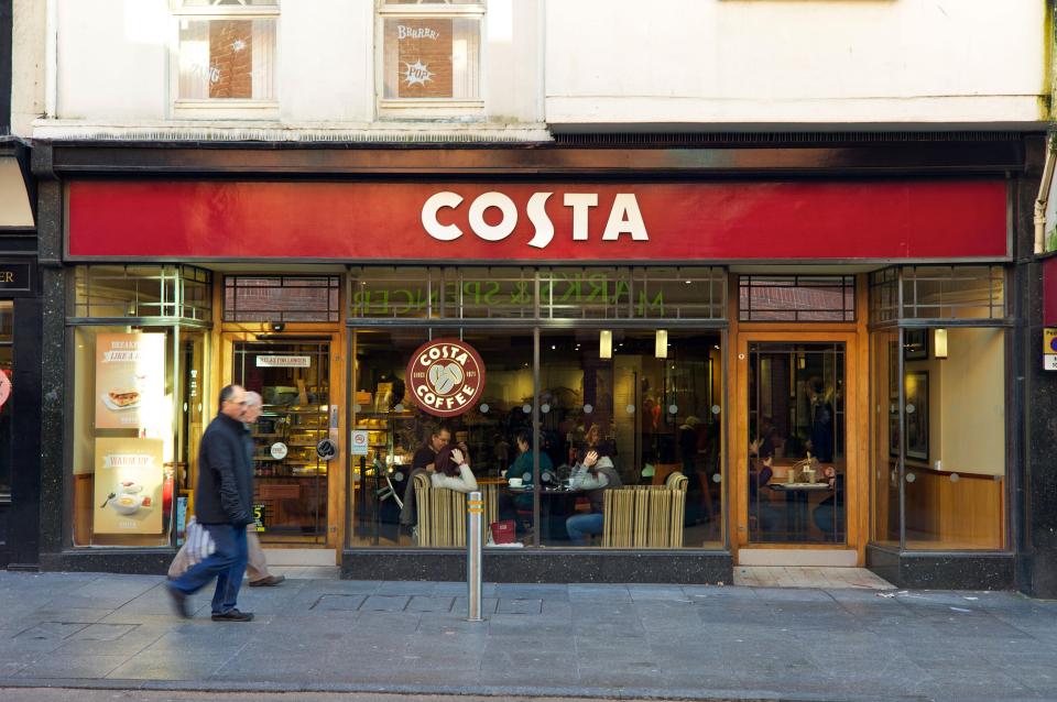  Costa was found to be one of the worst offenders with with 40g of sugar, the same as ten teaspoons.