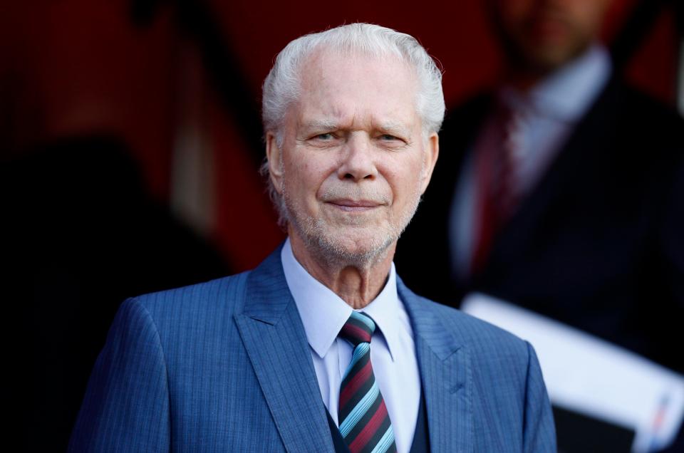  West Ham co-chairman David Gold was involved in a furious confrontation with fans after defeat at Swansea