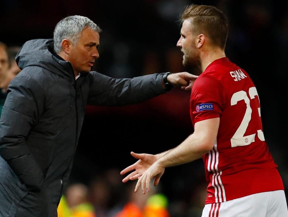  Jose Mourinho and Luke Shaw have clashed on numerous occasions this season