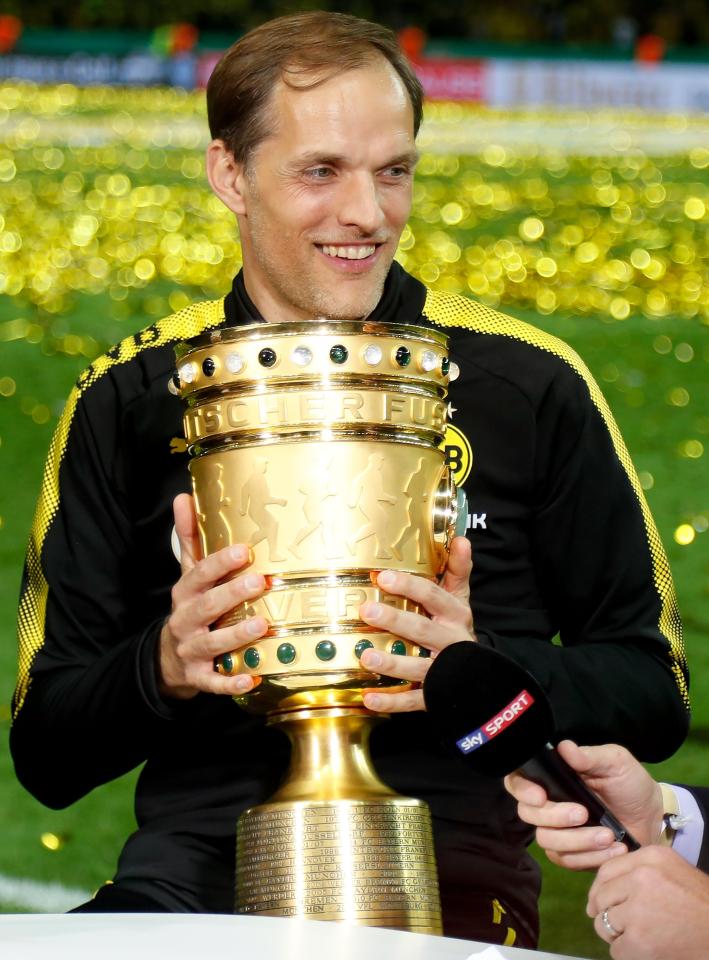  Thomas Tuchel won German Cup with Borussia Dortmund last season