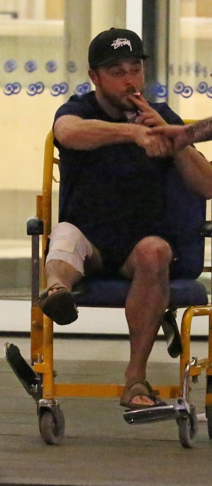 Ant was in sever pain following a knee injury in 2014