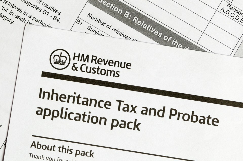 Inheritance tax form