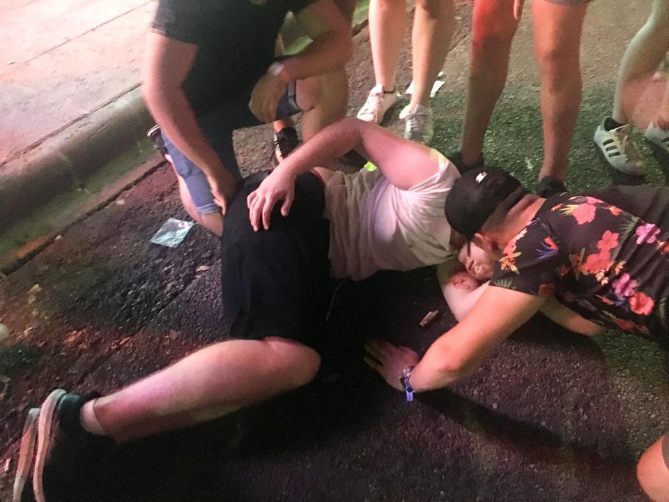  Magaluf is known for its wild nightlife which often sees youngsters passed out in the street after having too much to drink