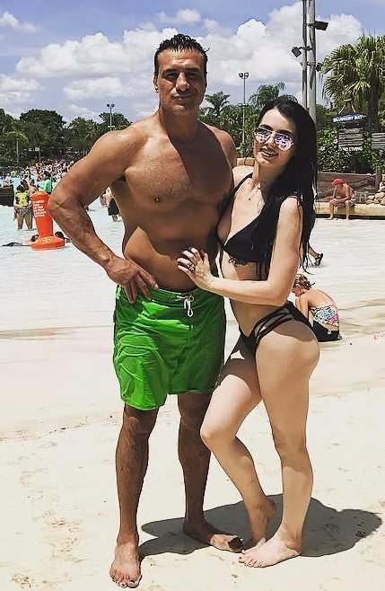 Paige and her boyfriend Alberto Del Rio was involved in a bust up