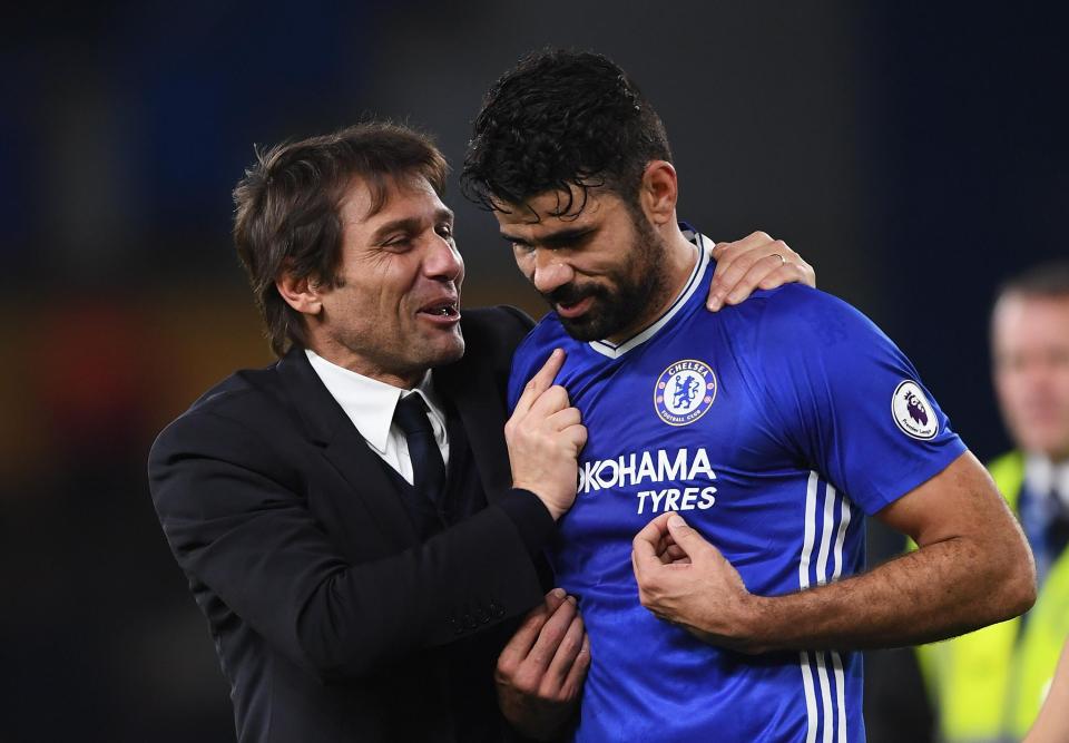  Diego Costa and Antonio Conte fell out during Chelsea's title-winning season