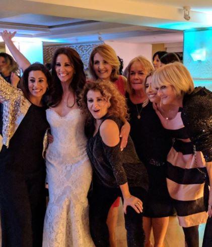  Andrea with her Loose Women colleagues at the wedding