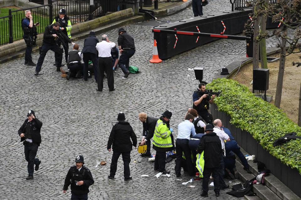  Police declared the attacks outside Parliament in Westminster as a terrorist incident