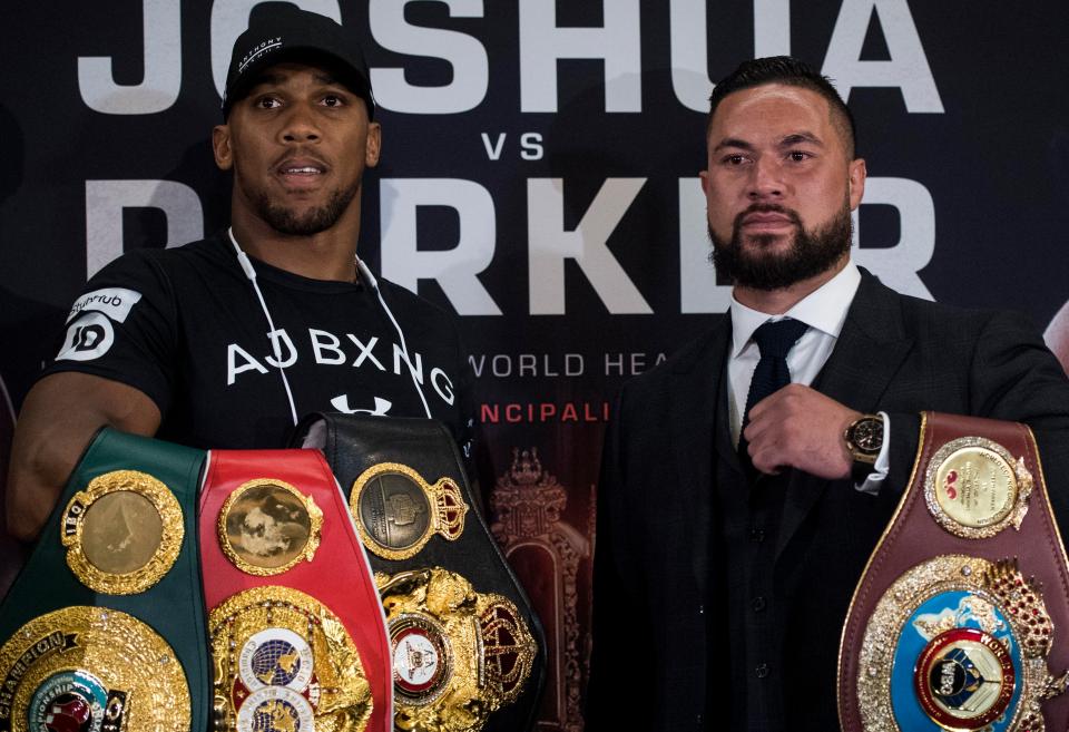  Anthony Joshua is next in action on March 31 when he will fight Joseph Parker with four belts on the line - but fans want Wilder vs AJ