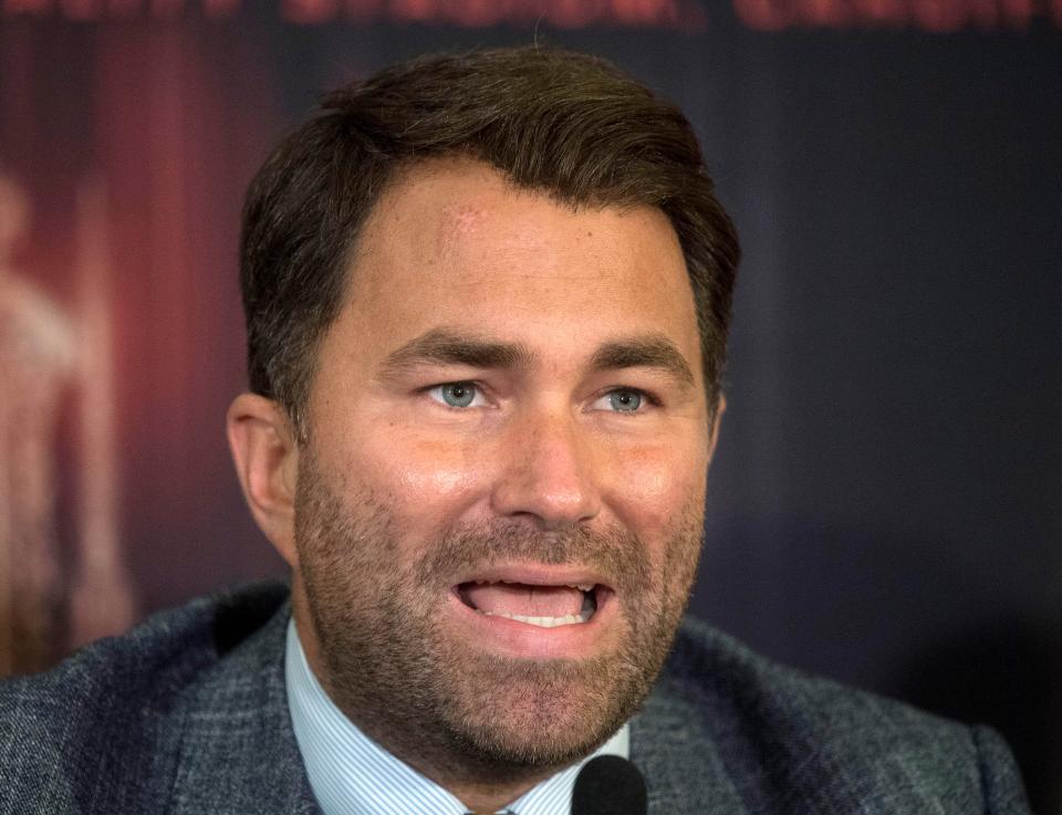  Eddie Hearn says he would love the chance to discuss terms with Wilder