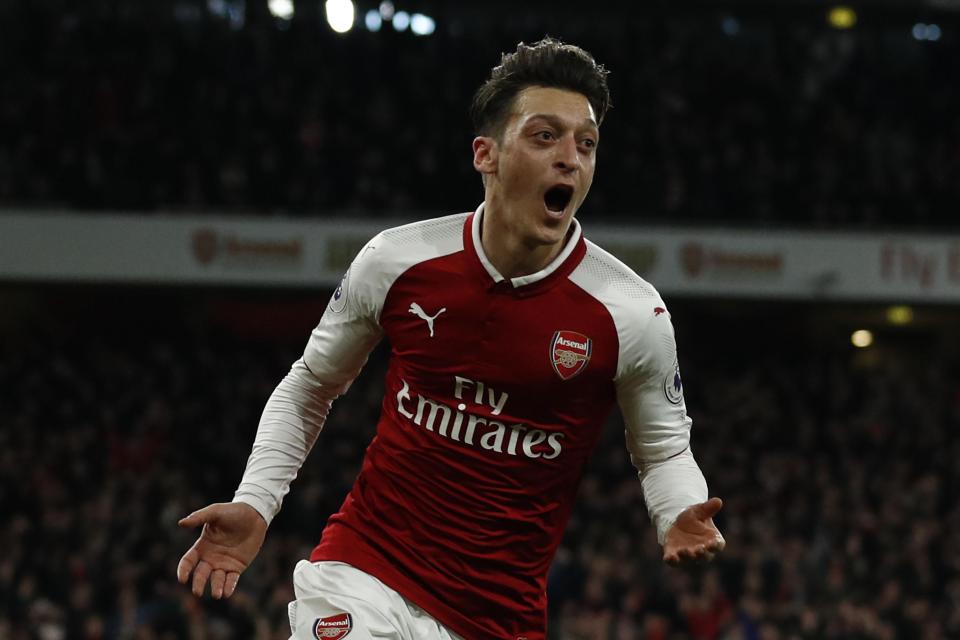  Ozil is now targeting Europa League success wit hthe Gunners, starting against Milan on Thursday