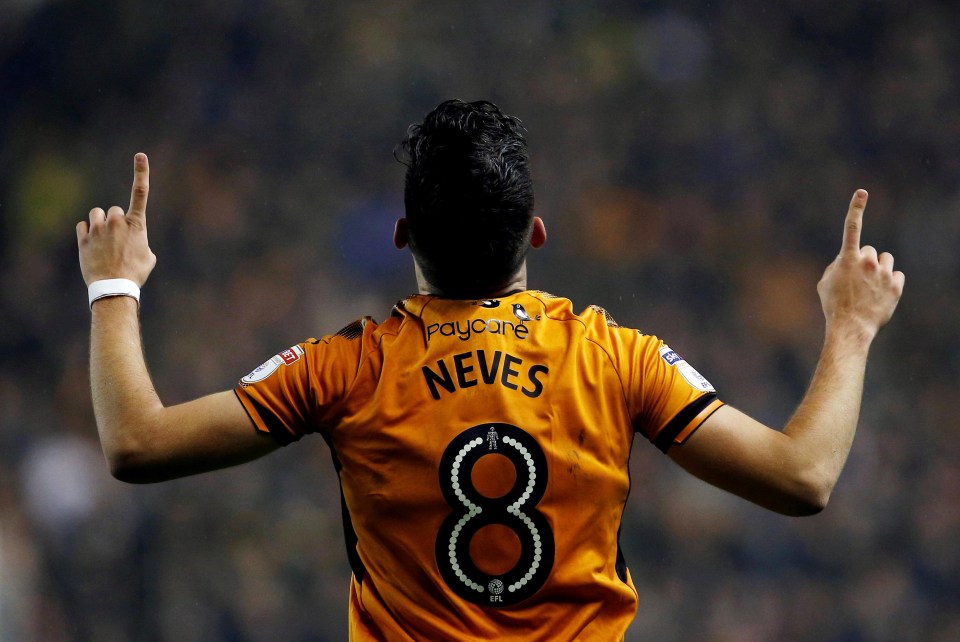 Neves has been in fine form for Wolves scoring four times since his league record signing last summer