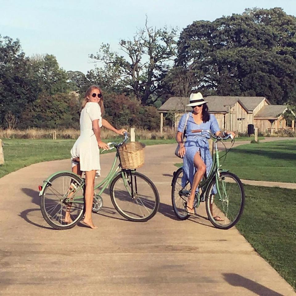  Meg with Made In Chelsea favourite Millie Mackintosh at the Farmhouse in 2016