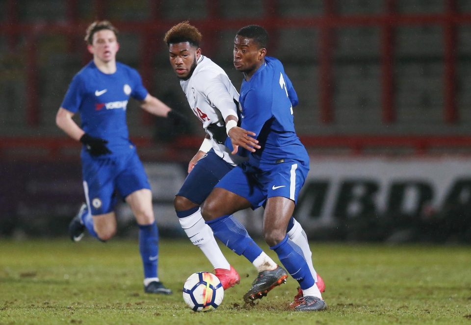  Spurs striker Reo Griffiths has been brilliant for the Under-18s - scoring 24 goals this season