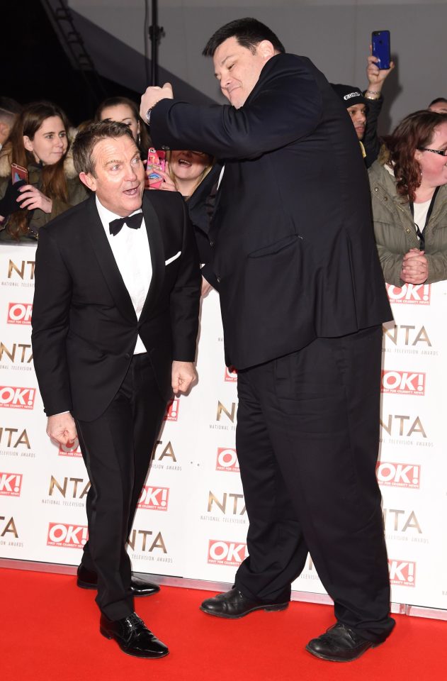  Bradley Walsh with The Chase co-star Mark Labbett