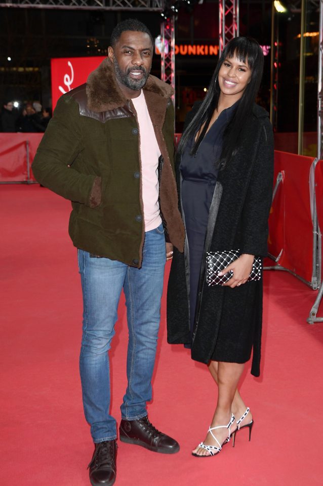  Idris Elba with fiancee Sabrina Dhowre