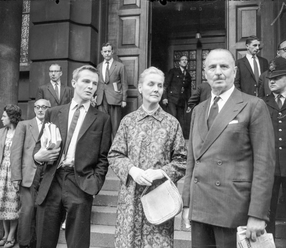  Max poses with mother Lady Oswald and father Oswald outside court in 1962