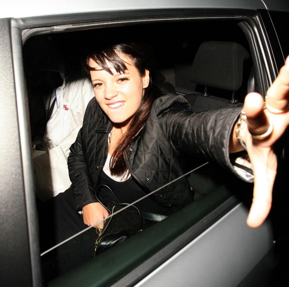  Lilly Allen leaving the Groucho