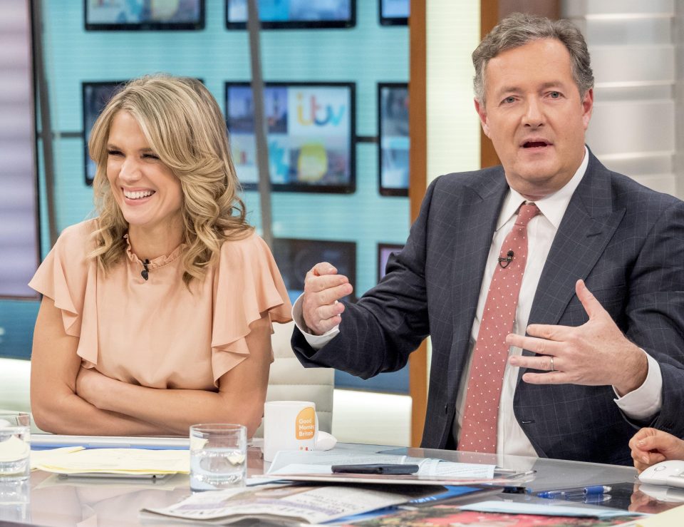  She made the comments in an interview after her co-star Piers Morgan revealed he had re-negotiated his start time