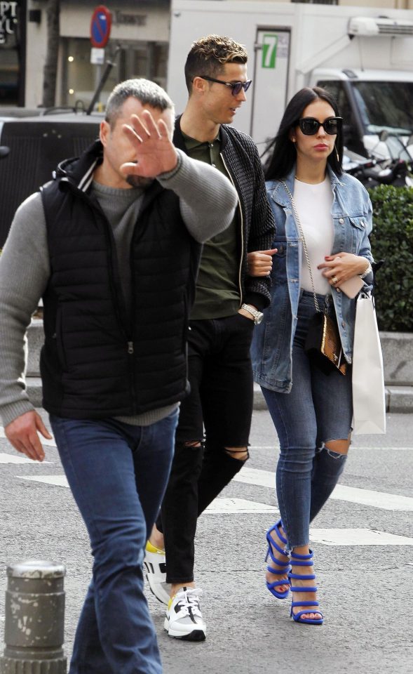  Former Manchester United superstar Cristiano Ronaldo seemingly wanted a quiet shopping trip with partner Georgina Rodriguez