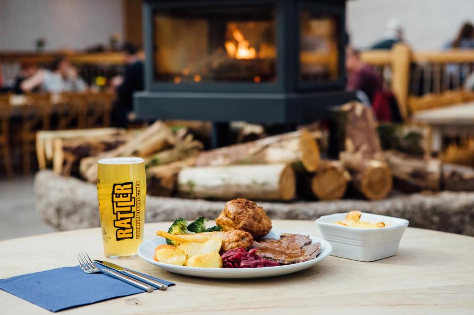  Healey's is well-known for its cider but you can also stop off and tuck into one of their tasty Sunday roasts