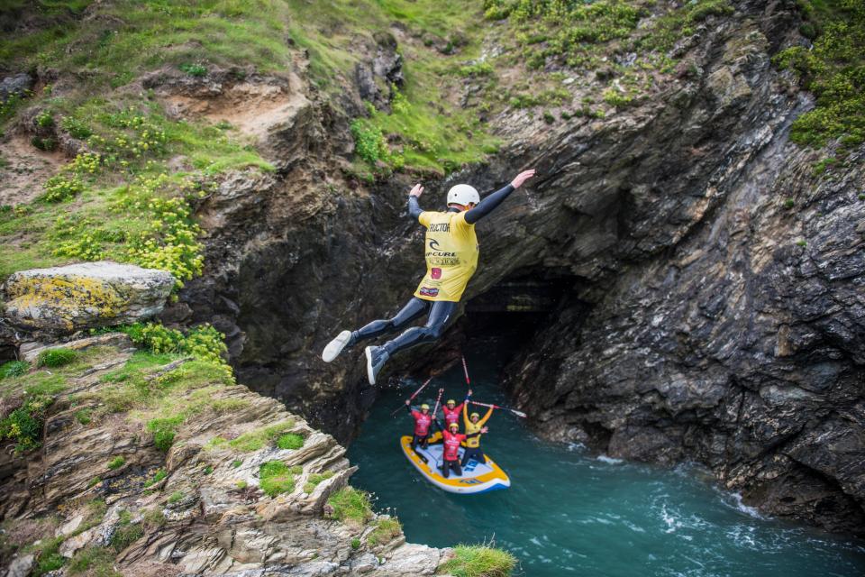  Cliff jumping is the go-to activity when you visit Cornwall, although you do have the option to decline