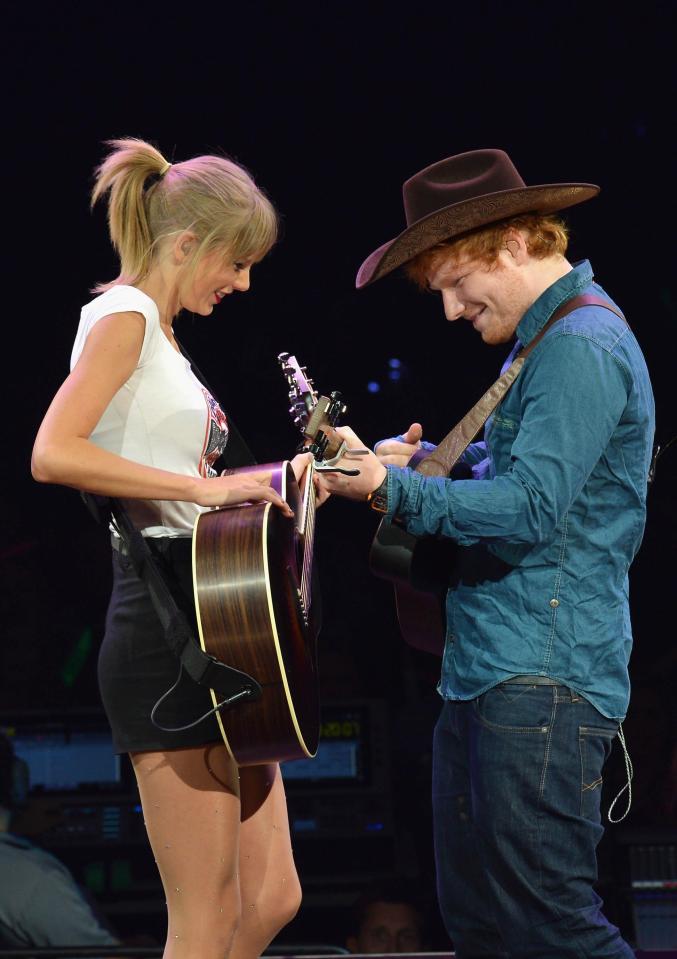  Ed is good friends with country star Taylor Swift