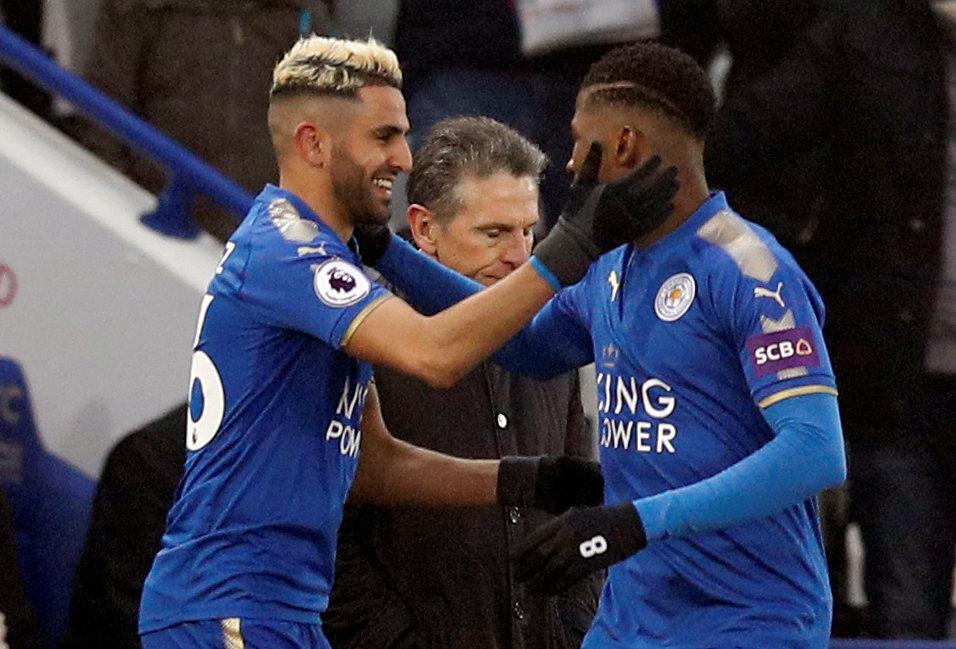  Riyad Mahrez is back on good terms with Leicester and his team-mates