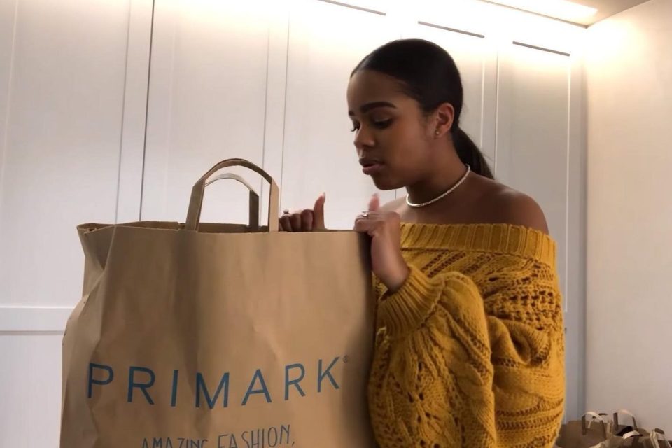  Paige Milian shows off her haul of shopping from budget store Primark