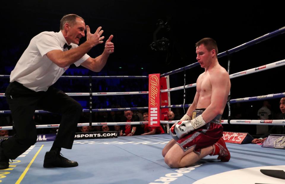  Sergey Rabchenko failed to beat the 10 count in the second round