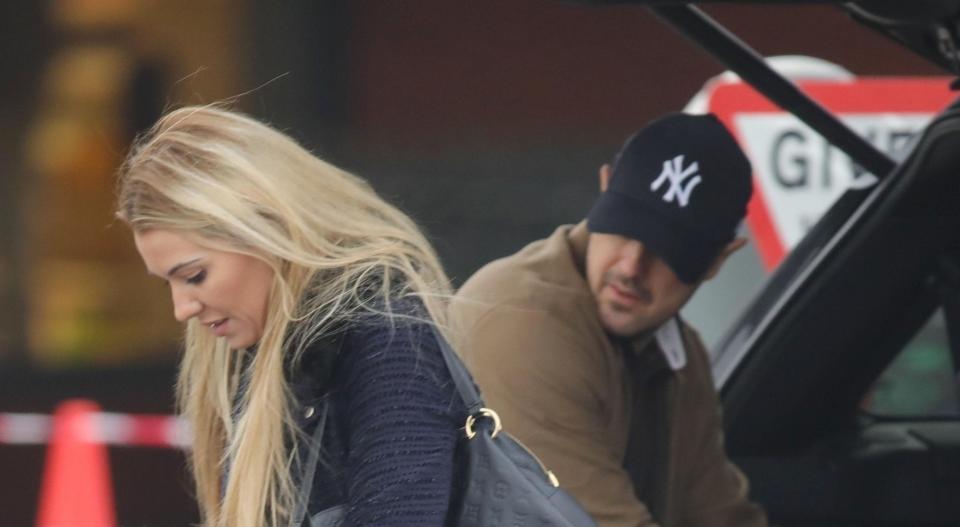  The couple put on a united front during a trip to Tesco