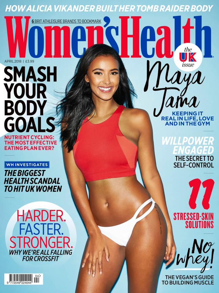  Maya's Women's Health shoot marks her first mainstream UK cover interview