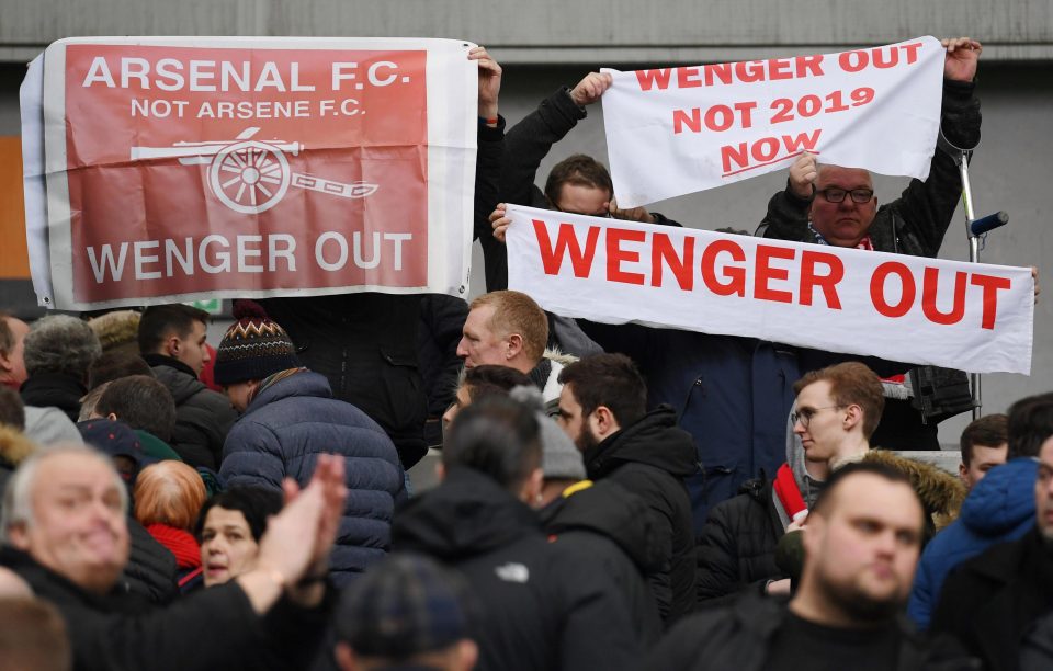  Wenger is under increasing pressure to call it a day at the Emirates