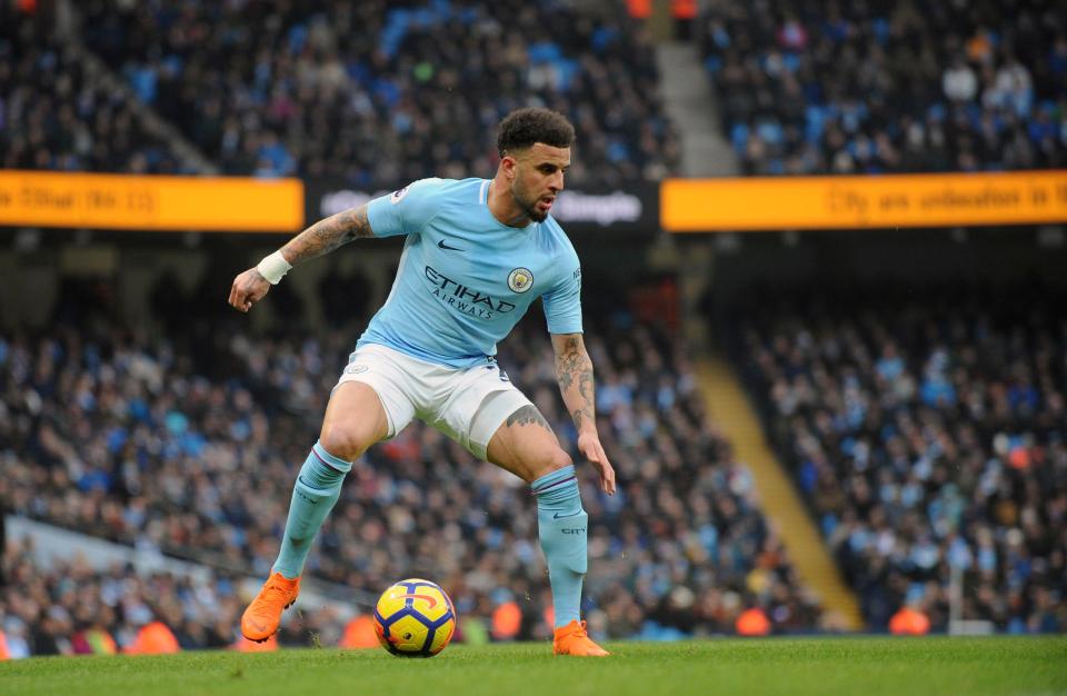  Kyle Walker boasts two of the top ten quickest speeds in the Prem this season