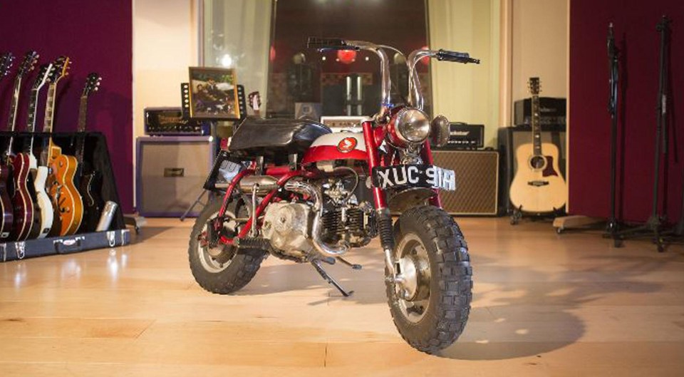 John Lennon’s mini trail bike has sold for a record-breaking £57,500 at an auction