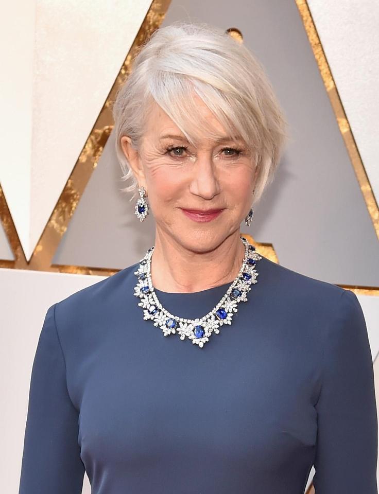 Helen Mirren, pictured this March at the Oscars, revealed getting eyebrow tattoos had transformed her looks 