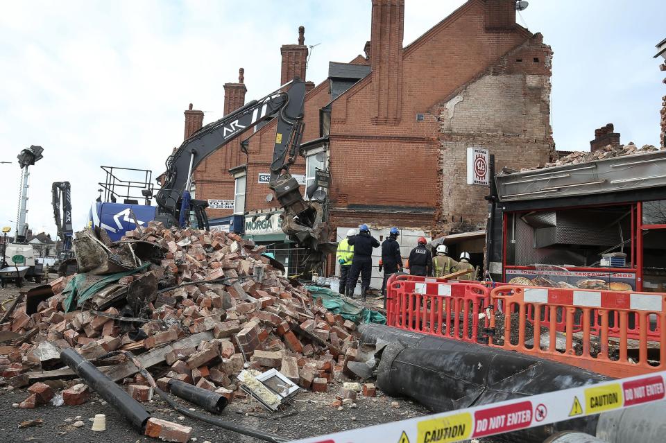  The massive explosion at the shop in Leicester on February 25 was felt for miles around