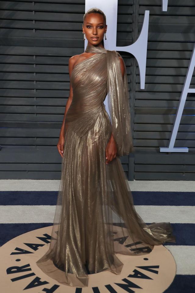  Jamine Tookes turned heads in her shimmering gown