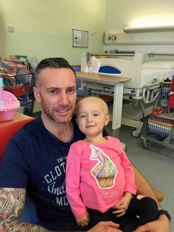  Daisy Sayers has been receiving loving support from her family, including 'proud' dad Chris