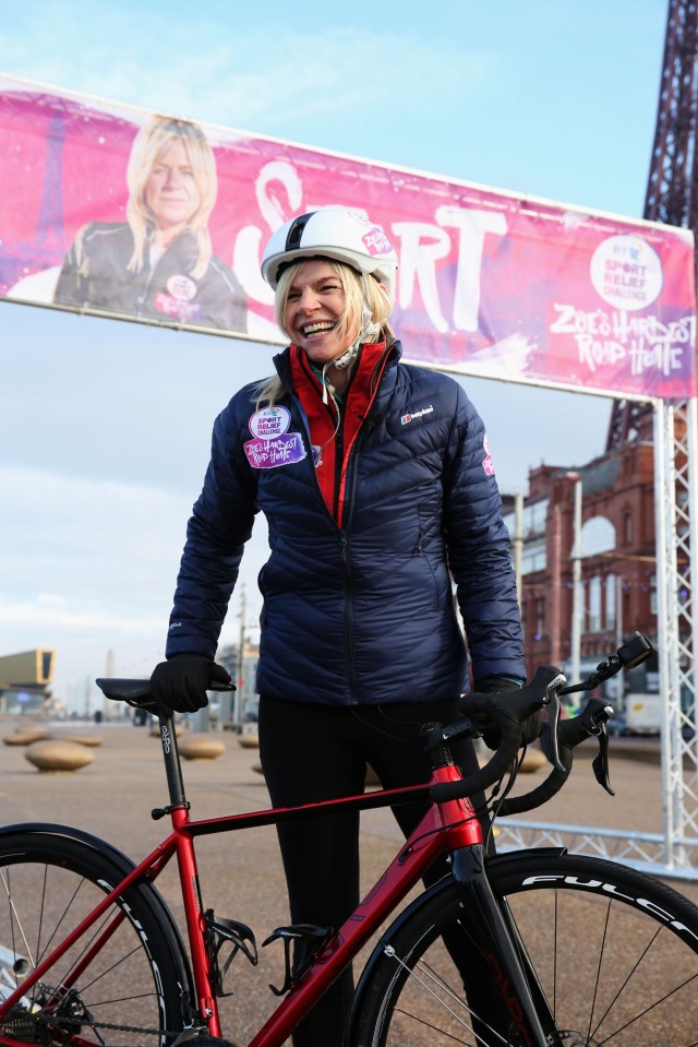 Zoe is cycling 300 miles for Sport Relief to raise awareness about mental health issues