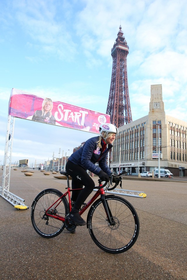 She is doing the ride in his memory and to raise awareness on mental health issues