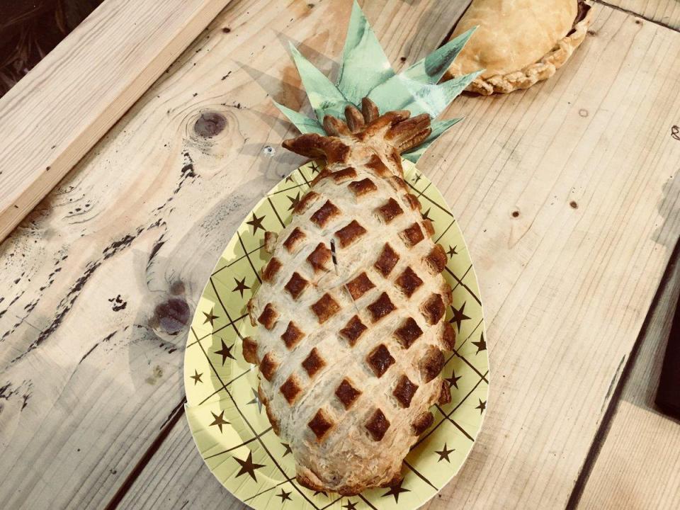  A pasty filled with pineapple - and shaped like the fruit - was crowned best in the world at the Cornwall based awards