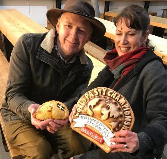  Mike Burgess, Cheshire-born founder of the Pure Pasty Co in Virginia, and his bakery manager Jennifer Swanston from New York