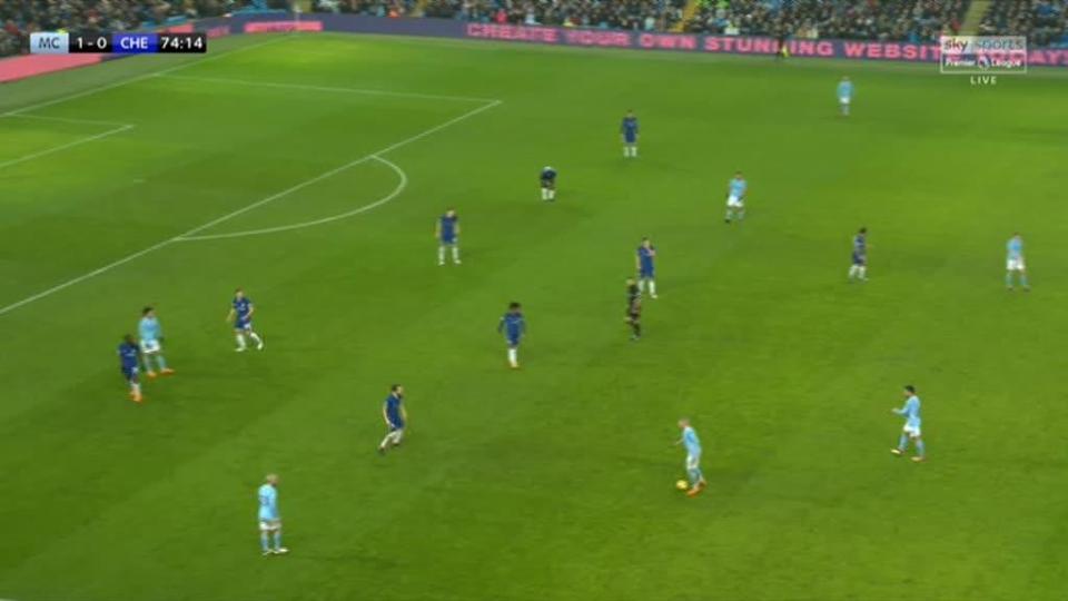  Chelsea stood stationary as Man City passed rings around them