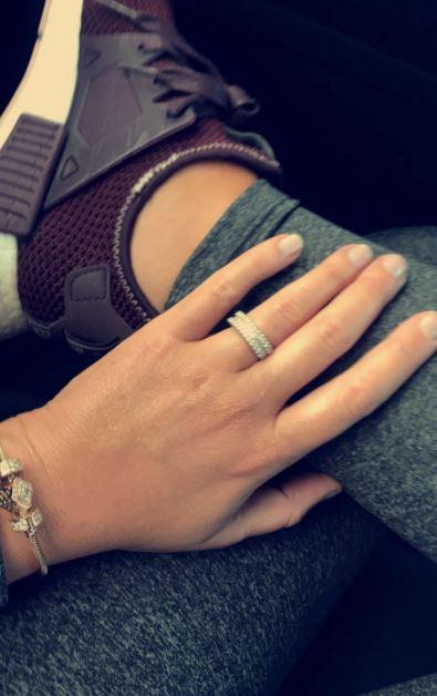  Lauren Goodger has shown off the ring she was given by jailbird ex Joey Morrison